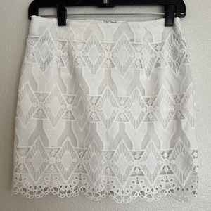 forever21 White lace skirt
